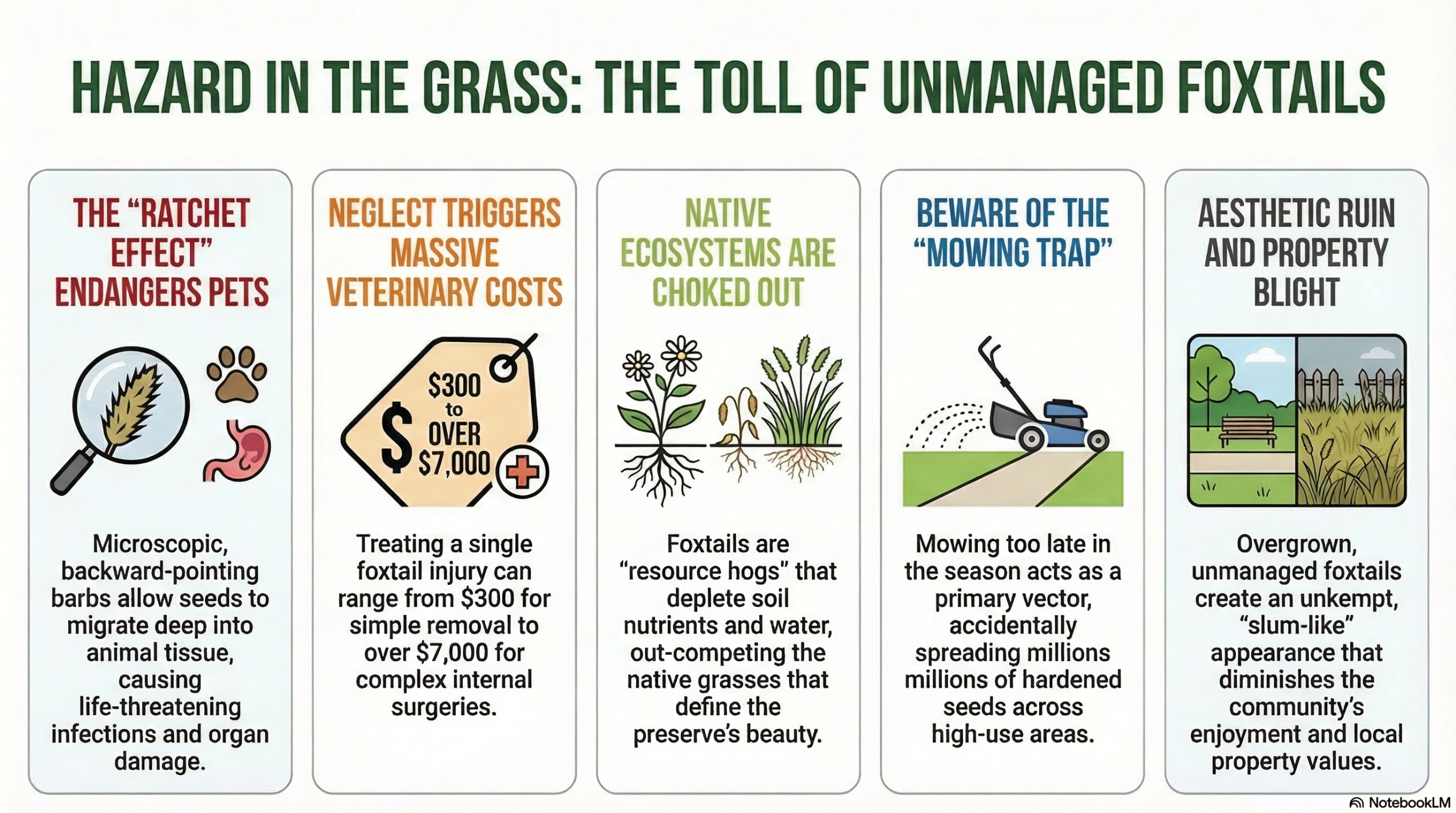 Info Graph - the toll of unmanaged foxtails